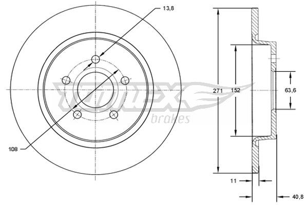 TOMEX Brakes Bremsscheibe